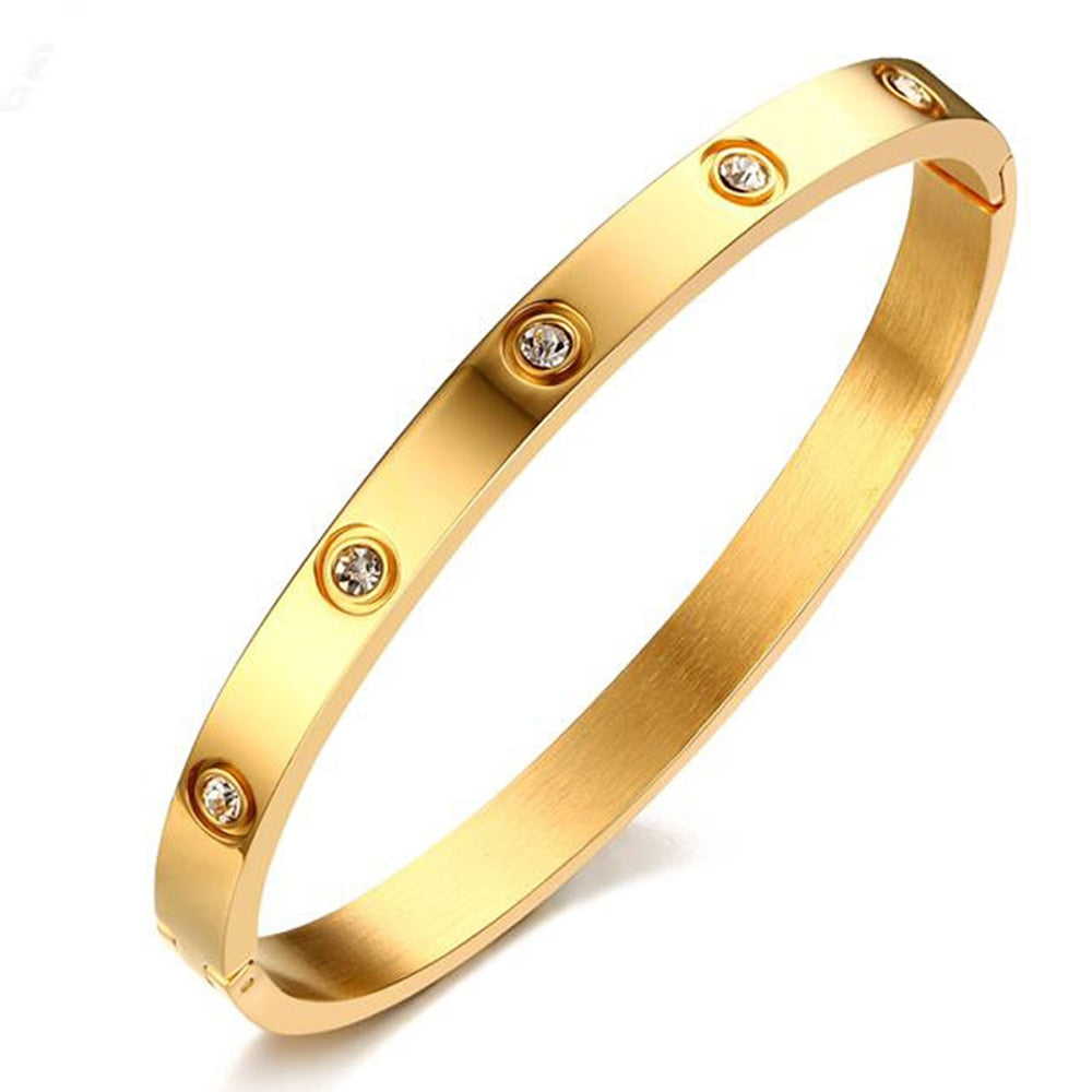 Bracelete Pulseira Feminina Folheado a Ouro 18k Delicadeza de Amor