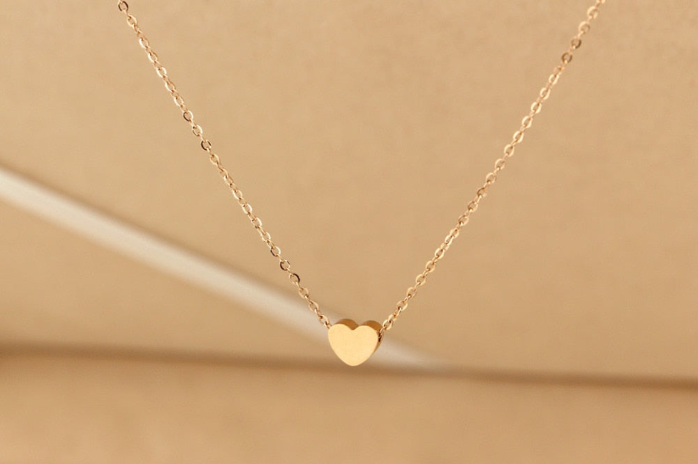 Colar Feminino de Coração Lindy Folheado a Ouro 18k