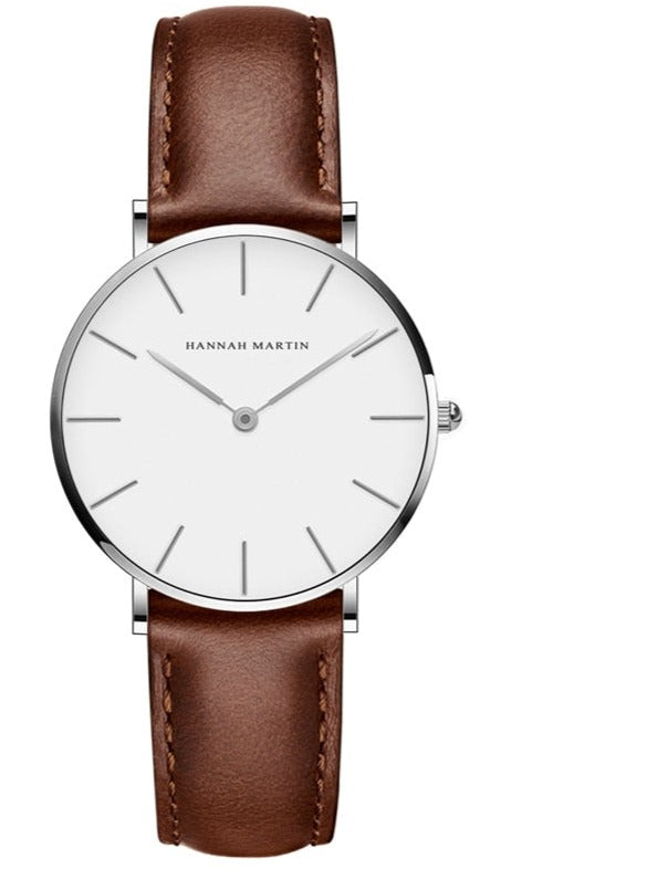 Relógio Feminino com Pulseira de Couro Analógico Yasmim