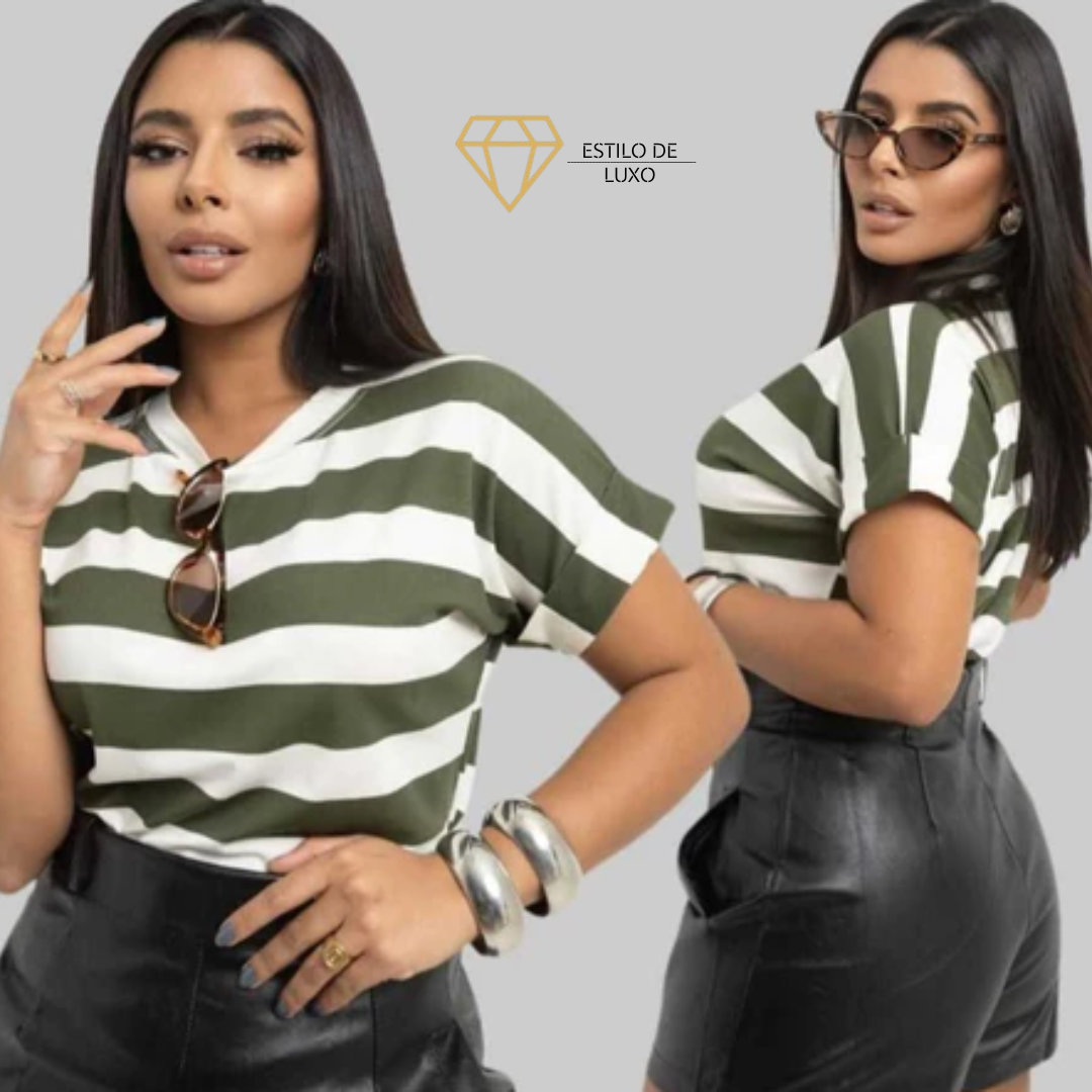 T-shirts Minimalista Manga Dobrada