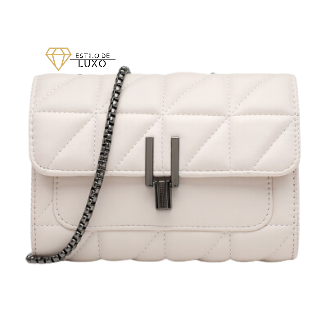 Bolsa Feminina Crossbody Alça de Corrente Ester