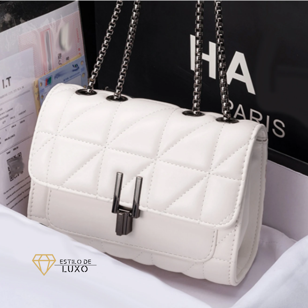 Bolsa Feminina Crossbody Alça de Corrente Ester