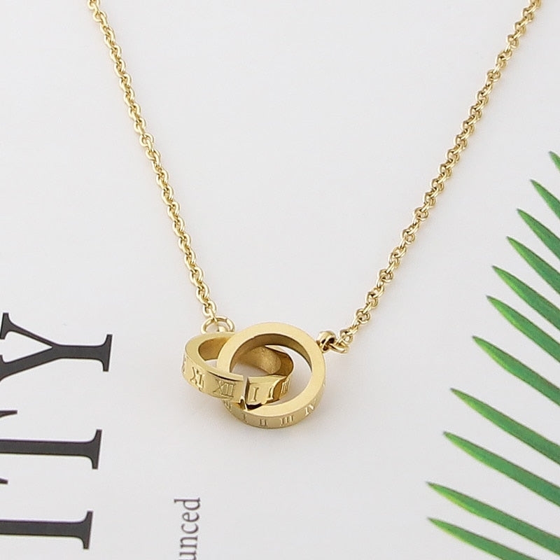 Colar Feminino Folheado a Ouro 18k União Romana