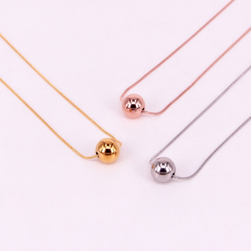 Colar Feminino de Bolinha Eloisa Folheado a Ouro 18k