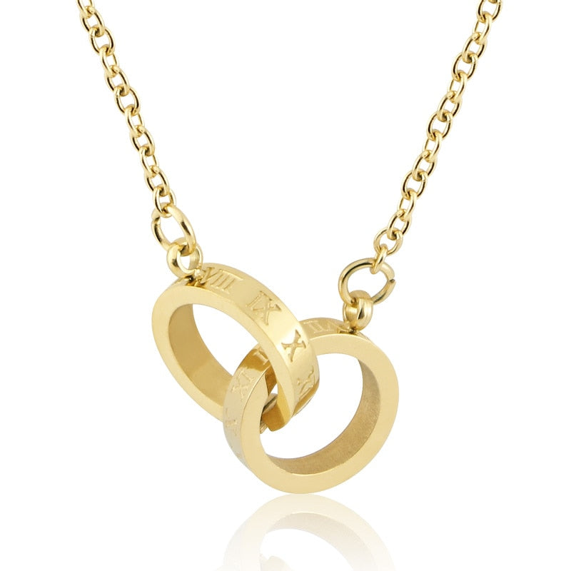 Colar Feminino Folheado a Ouro 18k União Romana