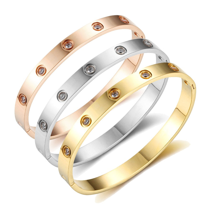 Bracelete Pulseira Feminina Folheado a Ouro 18k Delicadeza de Amor