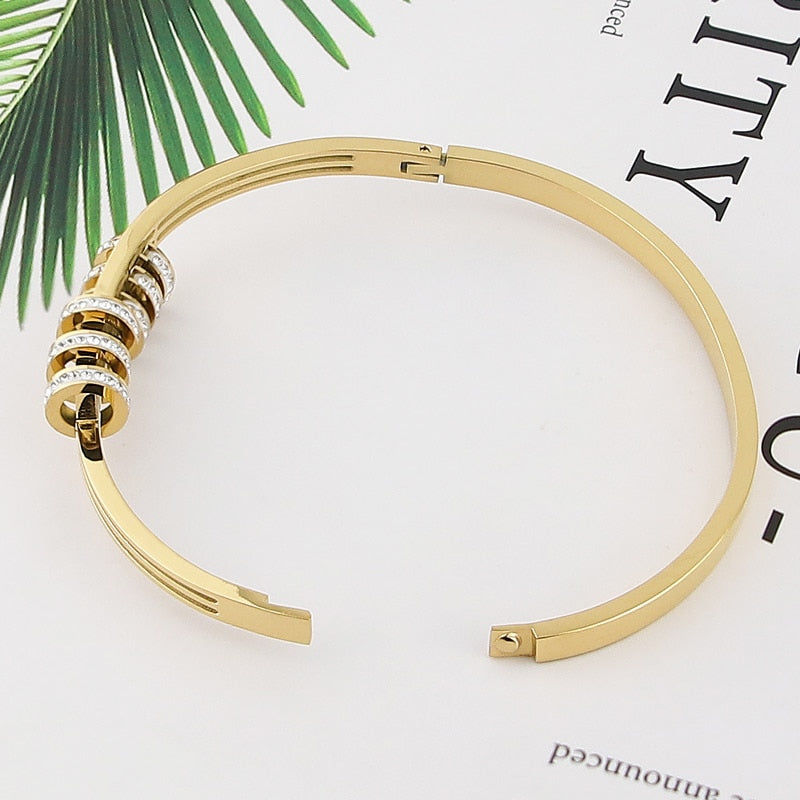 Bracelete Pulseira Feminina Folheado a Ouro 18k Talismã