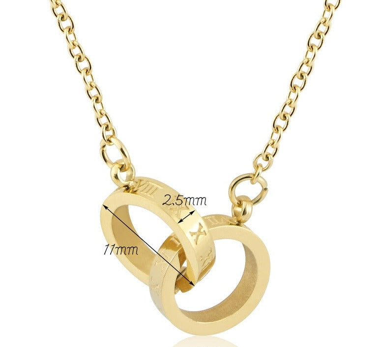 Colar Feminino Folheado a Ouro 18k União Romana