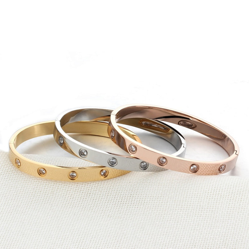 Bracelete Pulseira Feminina Folheado a Ouro 18k Delicadeza de Amor