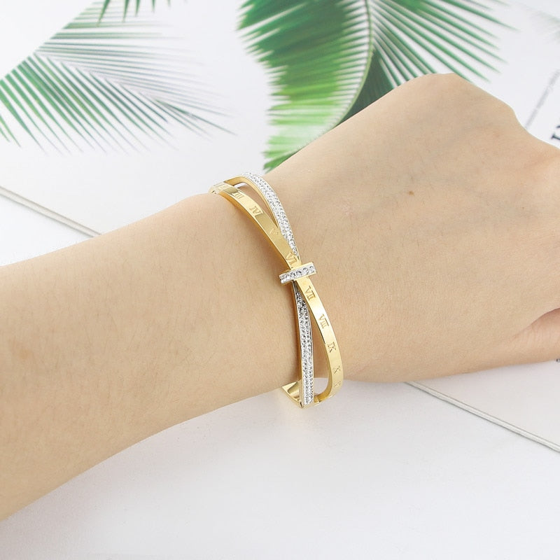 Bracelete Pulseira Feminino Folheado a Ouro 18k Ello