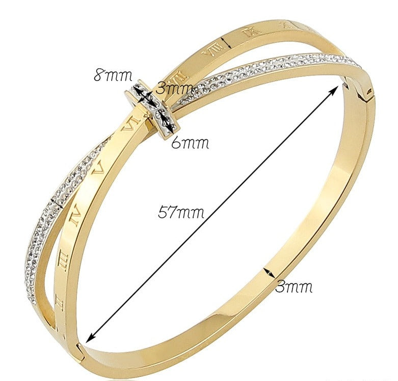 Bracelete Pulseira Feminino Folheado a Ouro 18k Ello